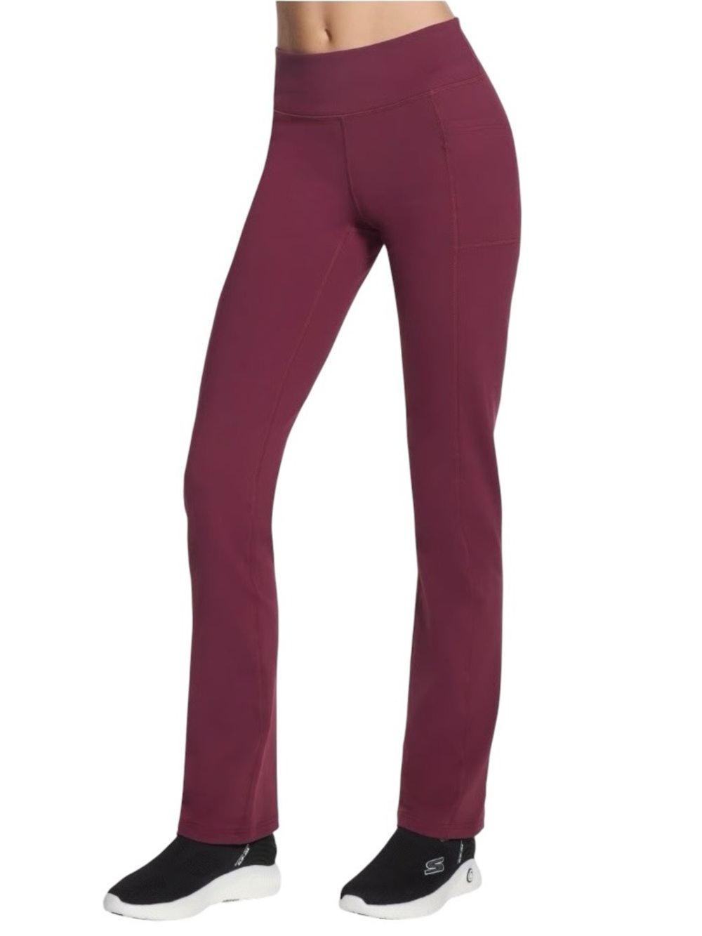 SKECHERS GO WALK OG Pant Regular length Burgundy Size Large Activewear Like new - Picture 4 of 11